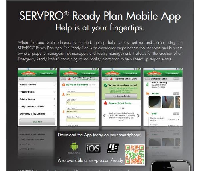Screenshot of SERVPROs ERP mobile app